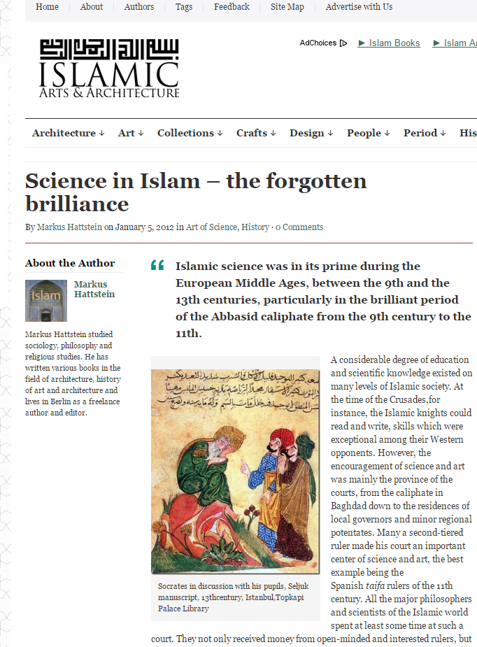 Science in Islam-The Forgotten Brilliance