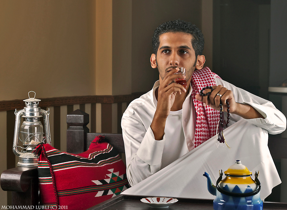 Drinking Tea in Oman