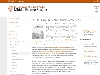 UT Austin Curriculum Units and Online Resources