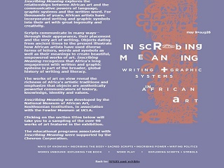 Inscribing Meaning: Writing and Graphic Systems in African Art